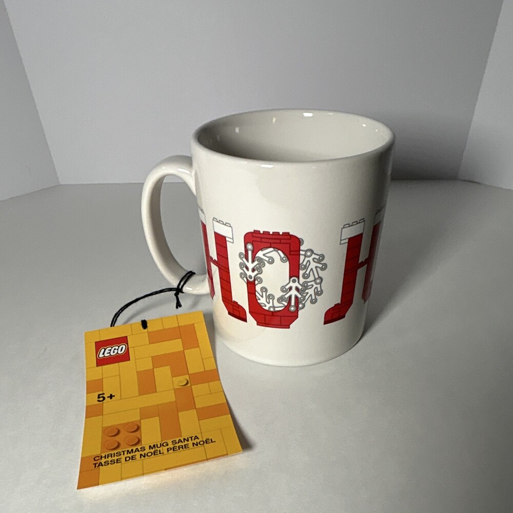 LEGO Christmas Santa Ceramic Coffee Mug White/Red